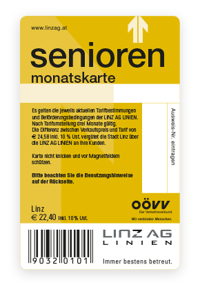 Linz AG - Ticket Senioren